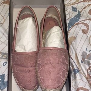 Gucci Dusty Rose Espadrille Shoes